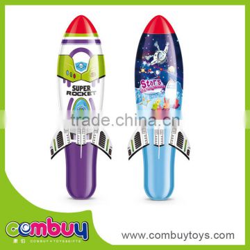 Best sale air pump plasric rocket toy for kids