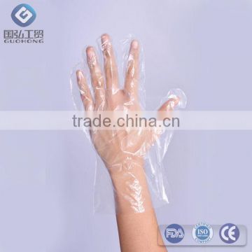 disposable HDPE transparent food industry PE glove