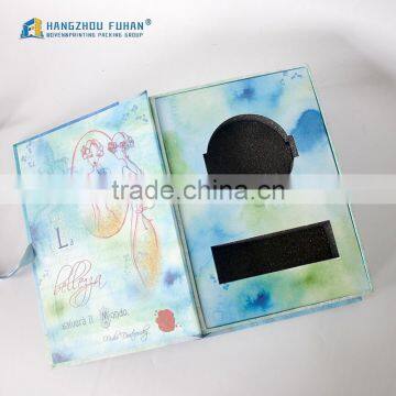 Lovely Book Shape With Ribbon Packing Box