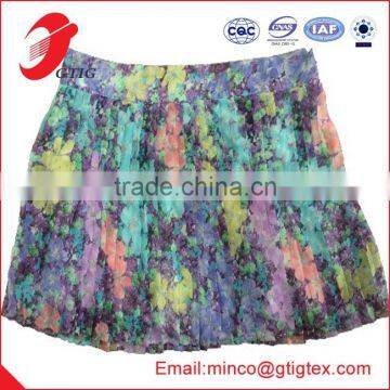 100%POLYESTER DIGITAL PRINT WOMEN'S SKIRT