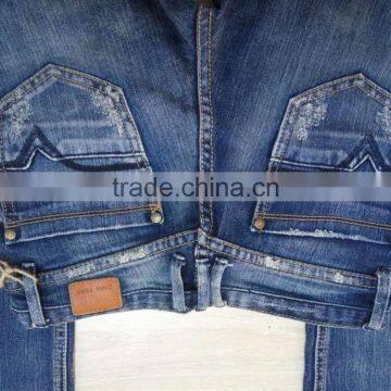 GZY Professional Jeans Manufacturer Washed Denim Bell-bottom Women Jeans 2017 photo-3