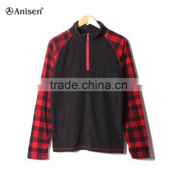 wholesale factory oem hooded women fleece plaids jacket