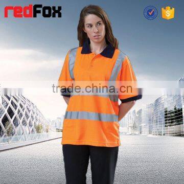color combination t-shirt 160gsm fabric 100% polyster safety t-shirt for worker mesh safety t-shirt
