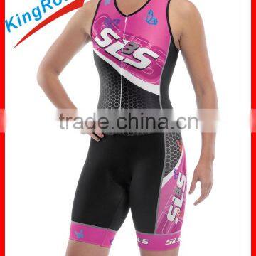 Top selling custom-made Ladies tri kits, Ykk full length hidden zippers, comfortable material for tri suits