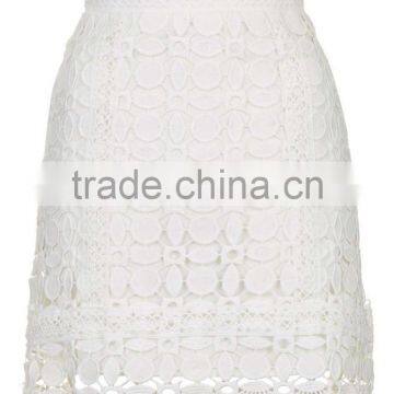 New Arrival Women Lace Skirts 2016 Guipure A Line Above Knee Fashionable Crochet Skirts photo-3