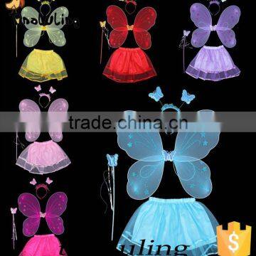 new products 2016 butterfly fairy wing girls party dress costume party supplies