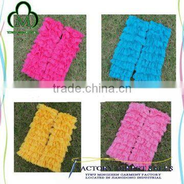 Colorful Baby Lace Ruffle Girls Leg Warmers For Kids Leggings photo-5