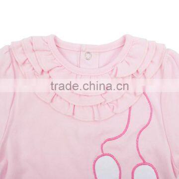 Embroidery Ballet Shoes Newborn Romper Baby Girl Bubble Romper photo-3