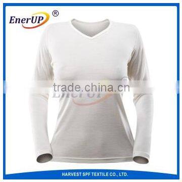 50%Merino Wool 50%Polyester Heated Long Johns For Women photo-6