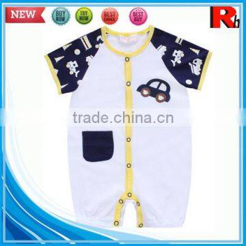 China Short Sleeve Cotton Funny Organic Importing Baby Boy Clothes From China