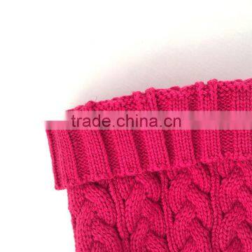 Myfur Hot Pink Knitting Hat With Real Genuine Raccoon Fur Bobble