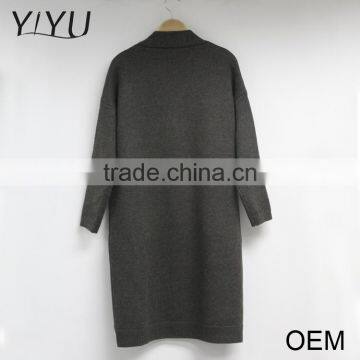 Ladies Fashion Black Winter 3/4 Sleeve V-neck Button Down Cardigan Sweater photo-2