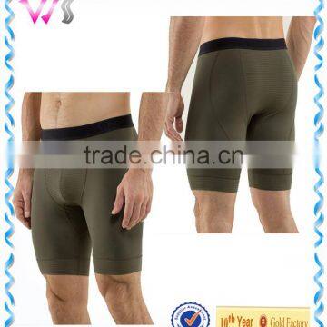 Stretchable compression printing shorts tight men's compression shorts