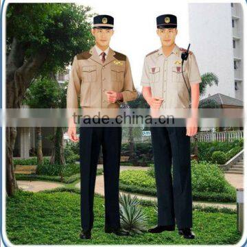 Polyester/cotton Guard uniform, public security uniform