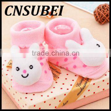 Wholesale Cute Cartoon Baby Anti-slip Socks Newborn Baby Three Dimensional Doll Cotton Tube Socks photo-6