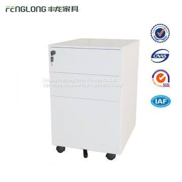 Metal 3 drawer cabinet/steel storage cabinet/mobile pedestal