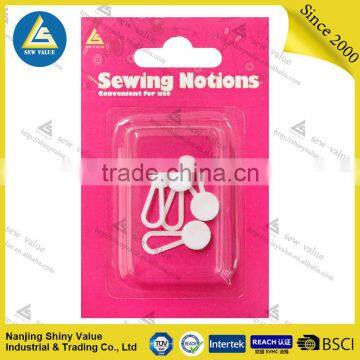 Plastic material shirt button extenders for easy fitting of your dress