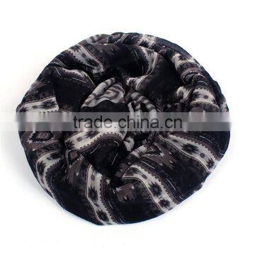 Voile Scarves & Wraps Rectangle Navy Blue Tassel Scarf Factory China photo-3