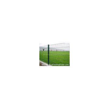 Welded mesh panel fence