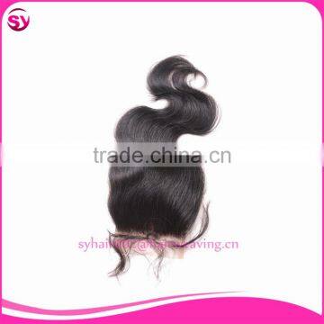 In Stock Wholesale 100 Human Hair Clip in Bangs Lace Closure photo-6