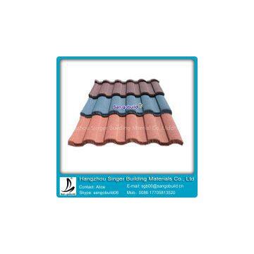 Coloful Sand Stone Coated Roof Tile/Aluminum Zinc Roofing Shingle/Classical Coated Steel Roof Materials photo-3