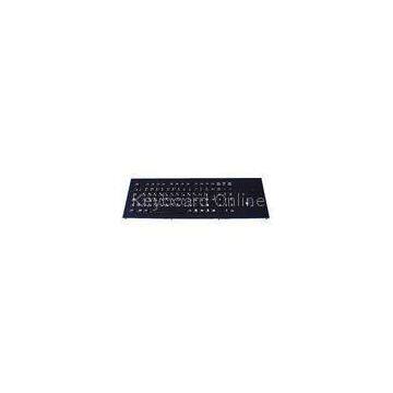 104 keys Vandal Proof Black Metal Keyboard With Trackball And Function Keys