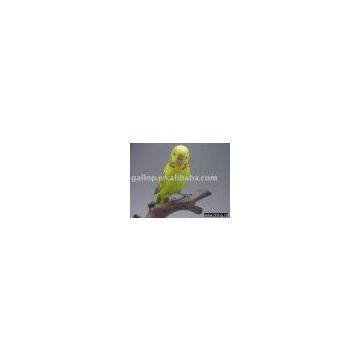 Green Budgerigar/wood crafts/handicraft/sculptures/birds