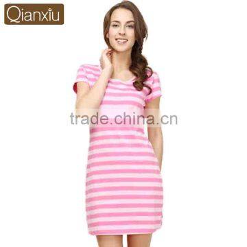 Chinese Qianxiu brand casual nightgown for female sell