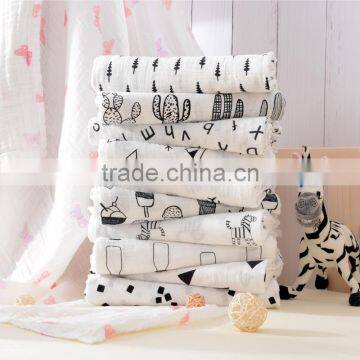 promotional hot sale muslin fabric swaddle blanket