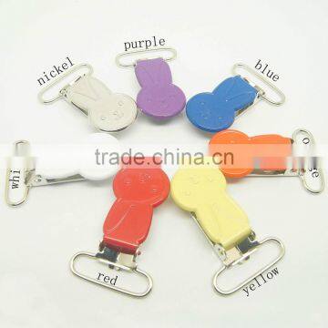 1'' 25mm Rabbit Bunny Shape Dummy Pacifier Suspender Clips photo-4