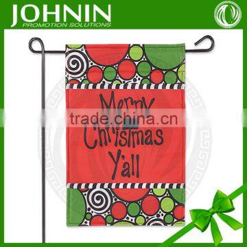 Fashion double sides sublimation printed 12*18'' clothing Christmas garden flag