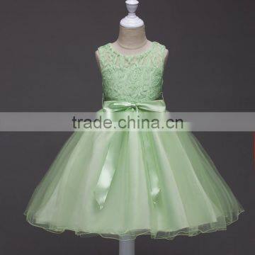 Wholesale Latest Frock Design Lace Flower Wedding Birthday Party Dress for Baby Girl photo-6