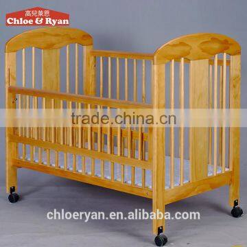 Safety adjustable baby cot bed with drop side