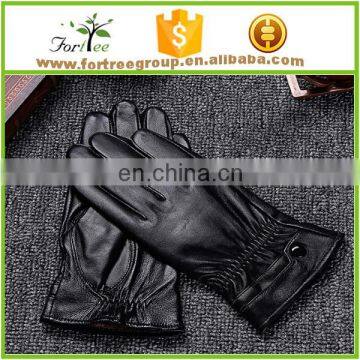 vintage men winter leather gloves