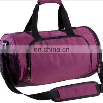 2015 latest unique fashion trendy coloful duffel gym bag with shoe compartment