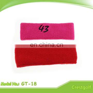 Custom Logo Sports Cotton Wristband Sweatband