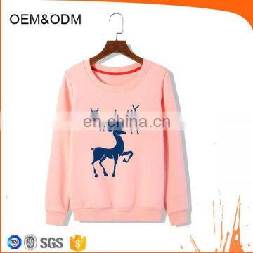 Pink Nylon Fashion Sweatshirt Digital Print Pullover photo-2