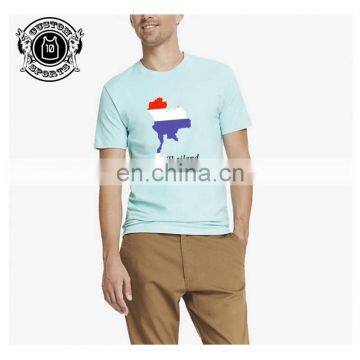 Men's short sleeve cotton u-neck t-shirt