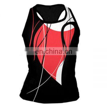 China OEM service unique sexy women running singlet