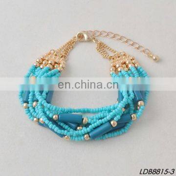 Strand Seed Beads Bracelet 2016 designer Bracelts Multilayer Braid Statement Bracelets