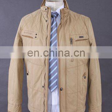 2016 European Style Slim Fitted Khaki Spring Casual Jacket For Men