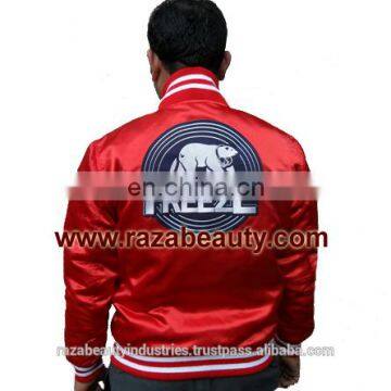 Custom Embroidery Satin Varsity Jackets / Custom Embroidery Satin Baseball Jackets