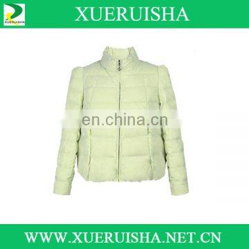 nice cutting fashion short cheap woman duck down jacket