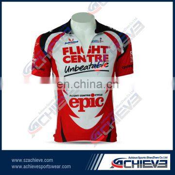 free design polyester cycling uniform jersey wear with logo name pattern number cheap new arrival