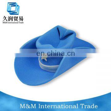 2016 new design EVA foam sponge cheap cowboy party visor