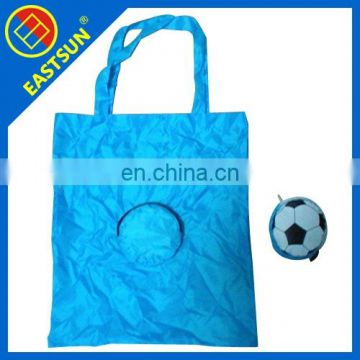 Foldable Shopping Bag with football shape pouch