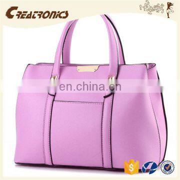 CR USA market expert recommend large-capacity portable long handle zipper purple colors new fashion bags ladies handbags