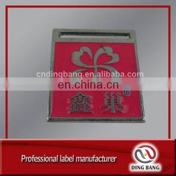 Cadium Free Eco-friendly Sliver Plated Embossed Type And Enamel Style Metal Collective Souvenir Custom Logo Square Medal