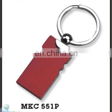 Rectangle custom metal key chain wholesale