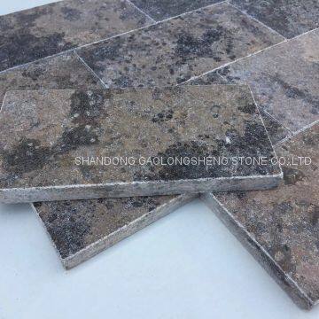 Brown Limestone, Gold Coast, Brown Wooden Limestone, Brown Ledge Stone,brown Flag Stone photo-3